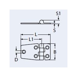Zawias A2 58x38 mm -3123