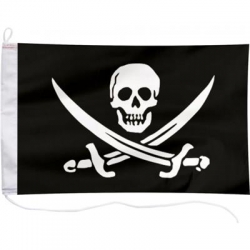 Bandera 20x30 piracka czarna-4683